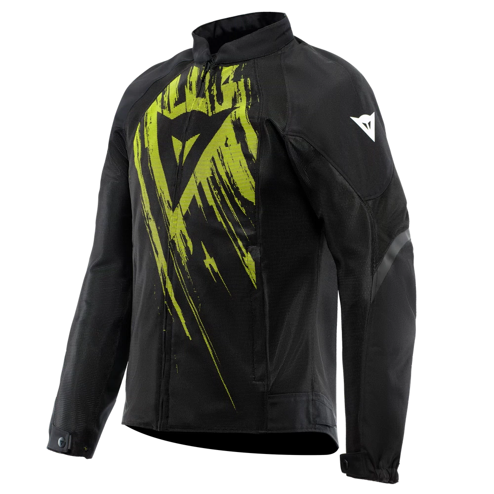 Dainese Herosphere Tex Jacket black/fluo yellow tarmac