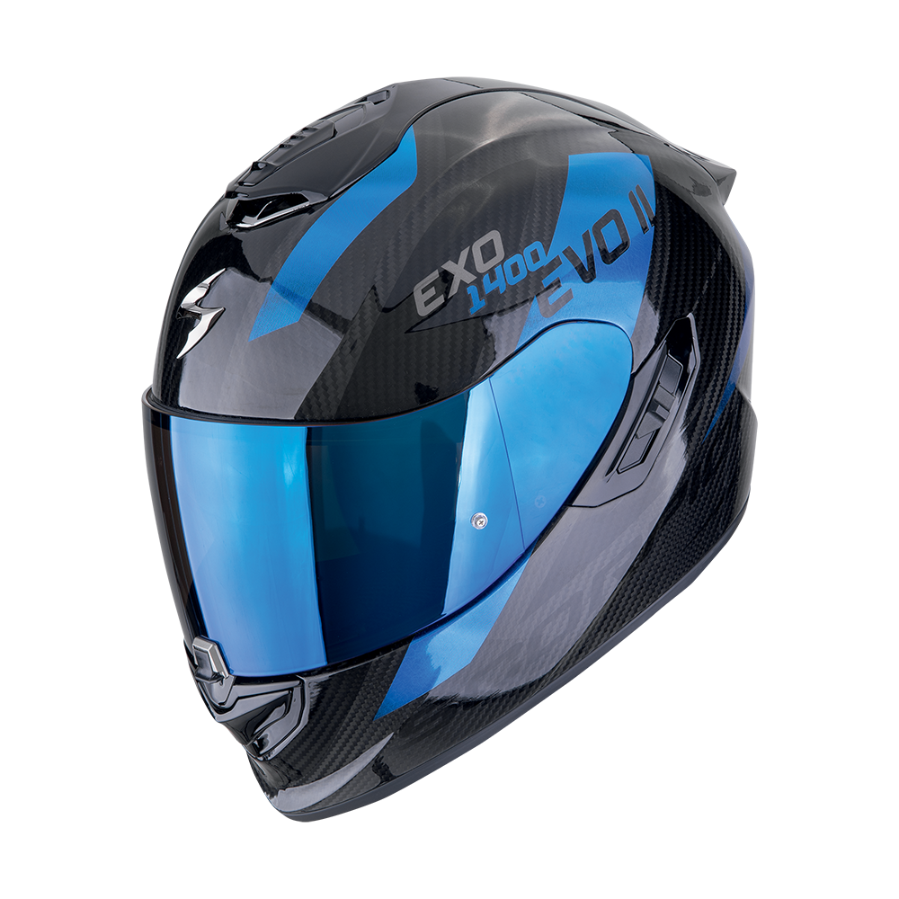 Scorpion  Exo-1400 Evo II Carbon Air Platted Black-Blue