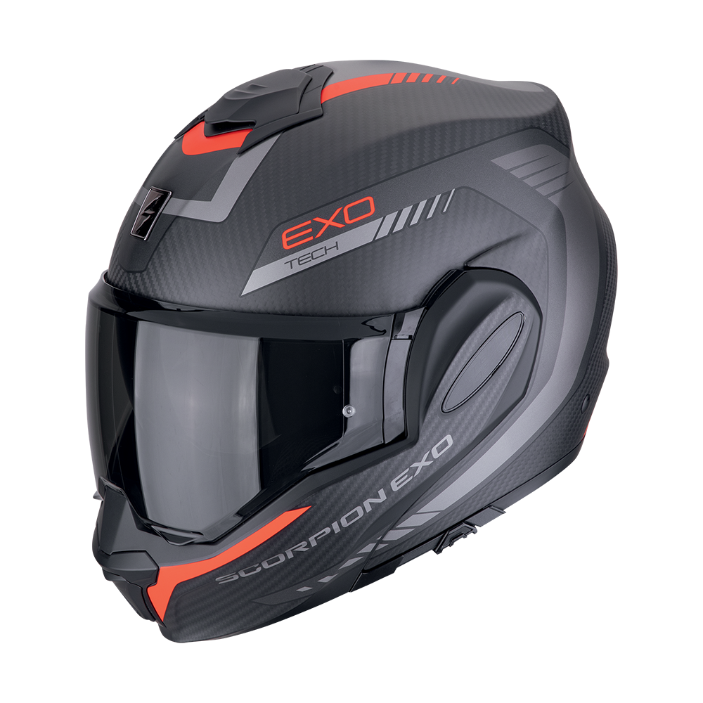 Scorpion  Exo-Tech Evo Carbon Cosy Matt Black-Red