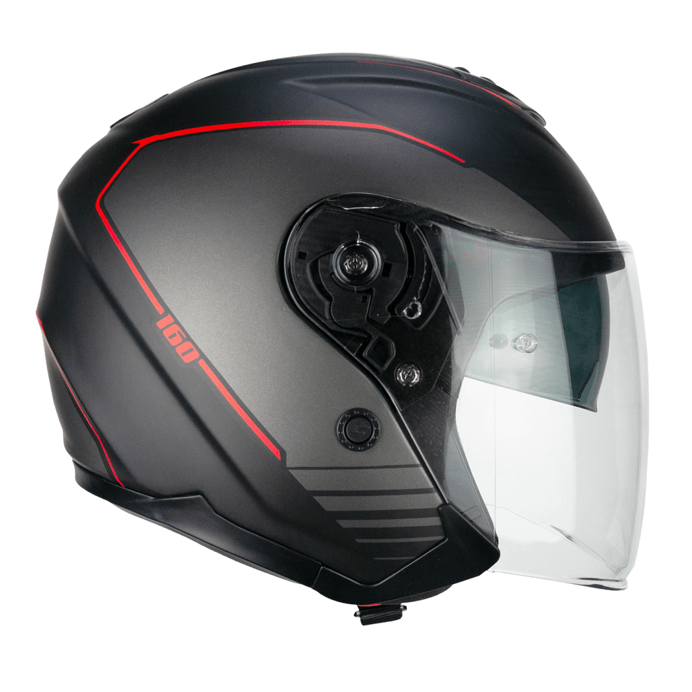 CGM 160G JAD RIDE Black Red matte