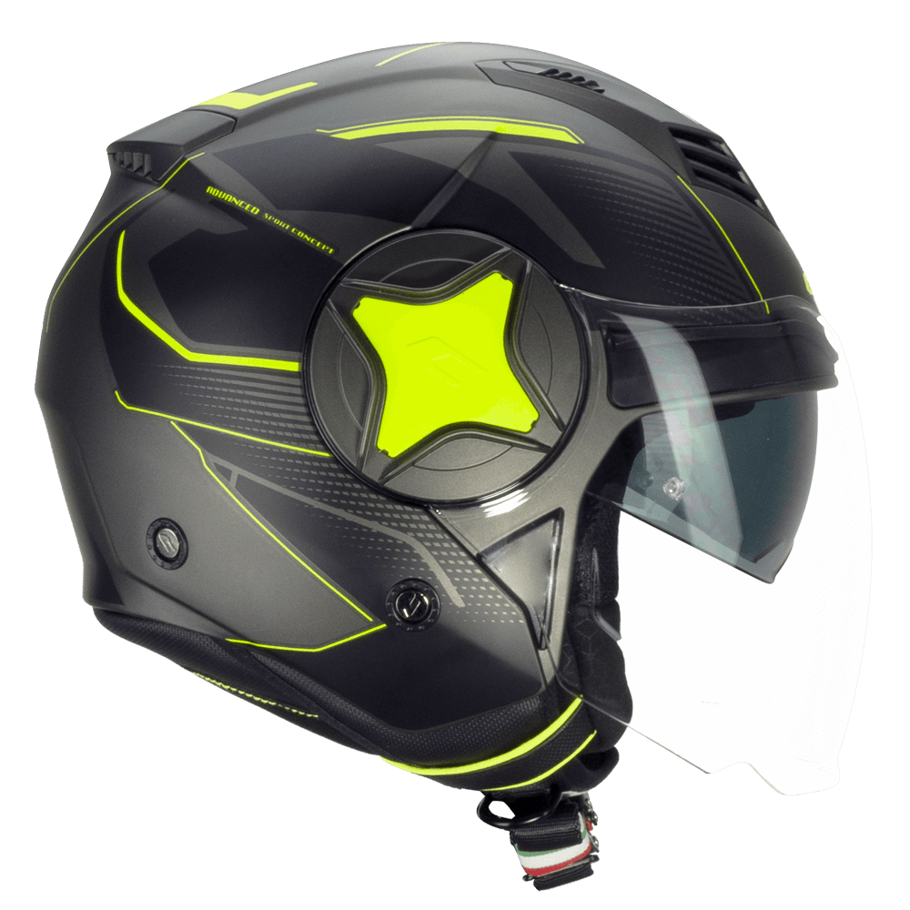 CGM 169G ILLI SPORT Graphite Fluo yellow satin