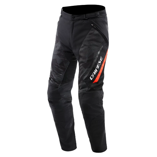 Dainese Drake 2 Super Air Tex Pants black/anthracite/red-fluo