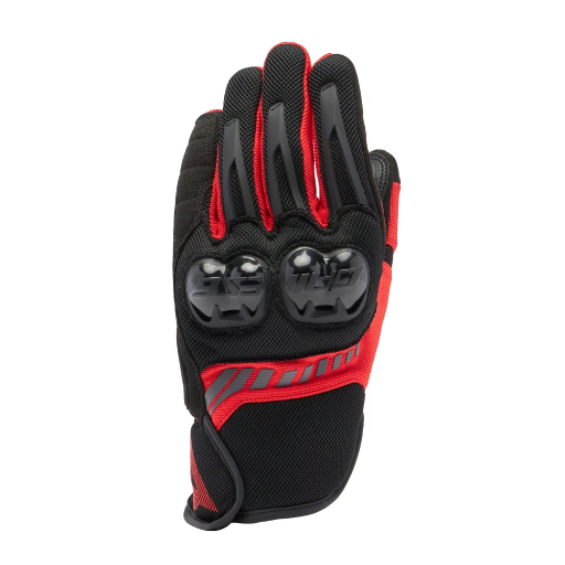 Dainese Mig 3 Air Tex Gloves black/red-lava