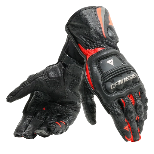 Dainese Steel-Pro Gloves black/fluo-red