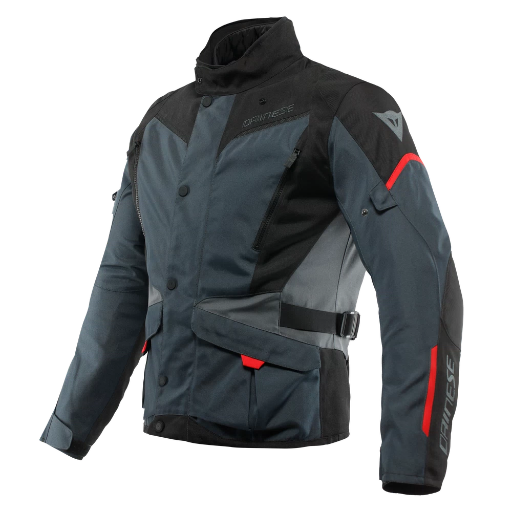 Dainese Tempest 3 D-Dry Jacket ebony/black/lava-red