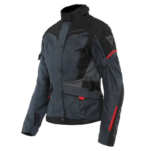 Dainese Tempest 3 Lady D-Dry Jacket ebony/black/lava-red