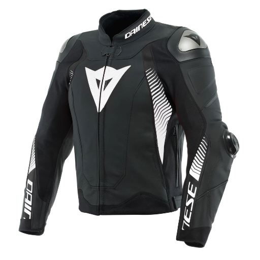 Dainese Super Speed 4 Leather Jacket black-matt/white