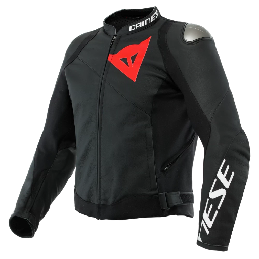 Dainese Sportiva Leather Jacket black-matt/black-matt/black-matt