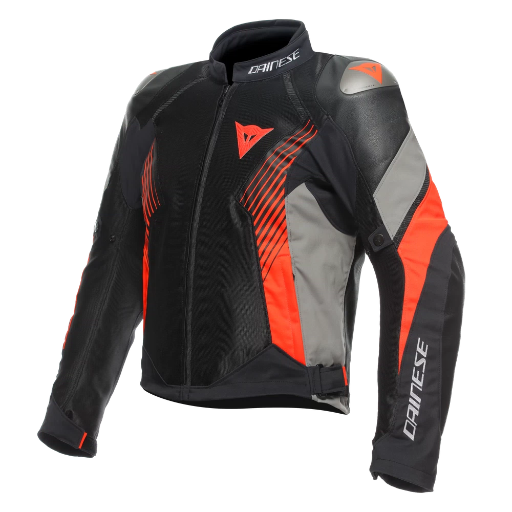 Dainese Super Rider 2 Absoluteshell™ Jacket black/dark-gull-gray/fluo-red