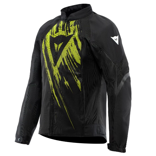 Dainese Herosphere Tex Jacket black/fluo yellow tarmac