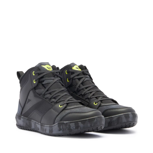 Dainese Suburb D-Wp Shoes black/camo/acid yellow