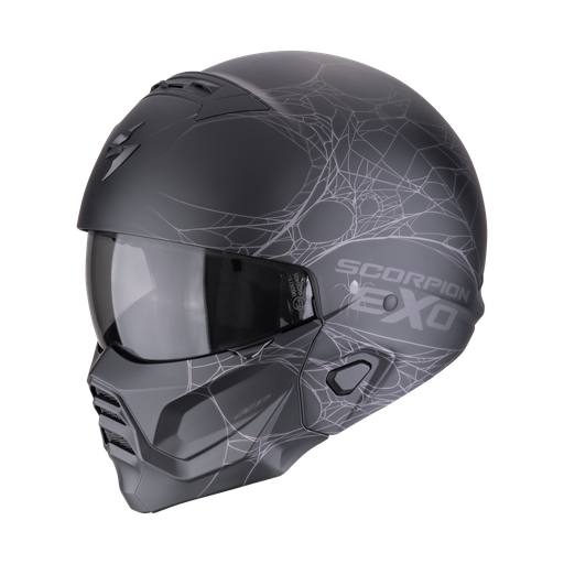 Scorpion  Exo-Combat II Spiderweb Matt Black-Silver