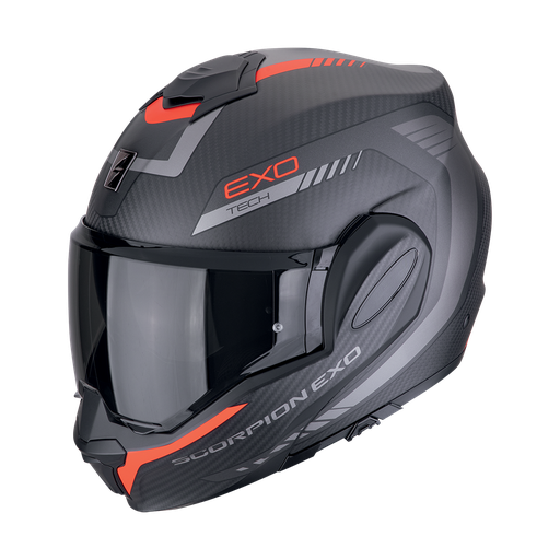 Scorpion  Exo-Tech Evo Carbon Cosy Matt Black-Red