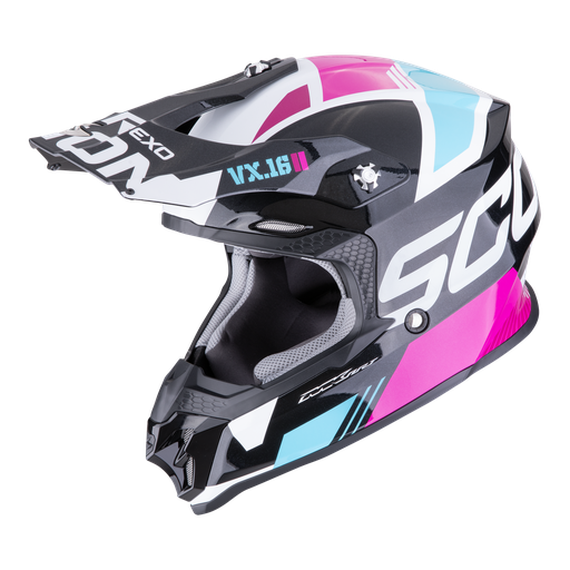 Scorpion  Vx-16 Evo Air Analog Metal Black-Blue-Pink