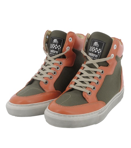 Helstons MAYA Toile Armalith-Leather khaki-orange