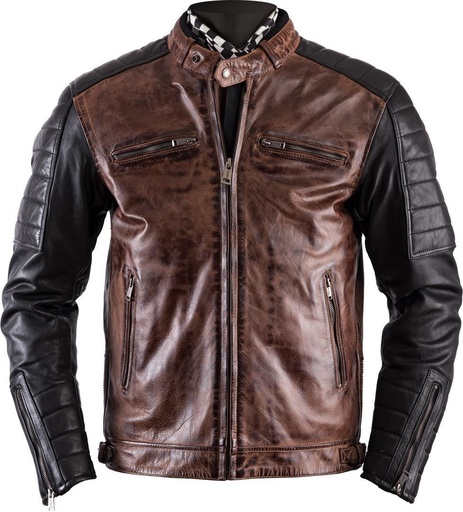 Helstons CRUISER Leather Rag camel-black