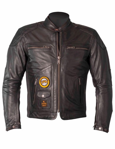 Helstons TRACKER Leather Rag black