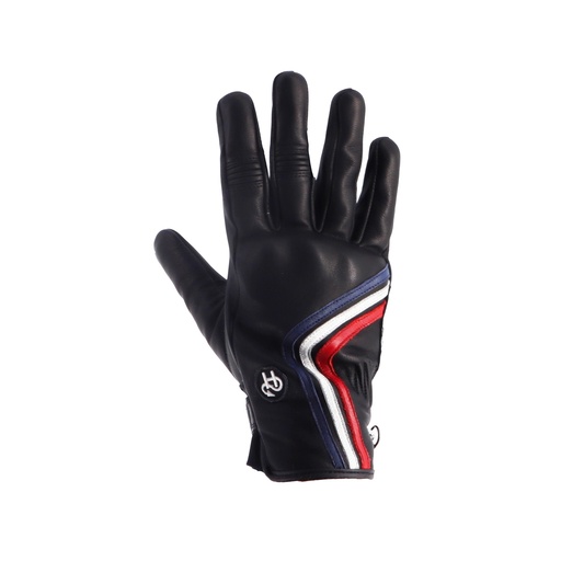 Helstons LINE Summer Leather black (Blue-White-Red)