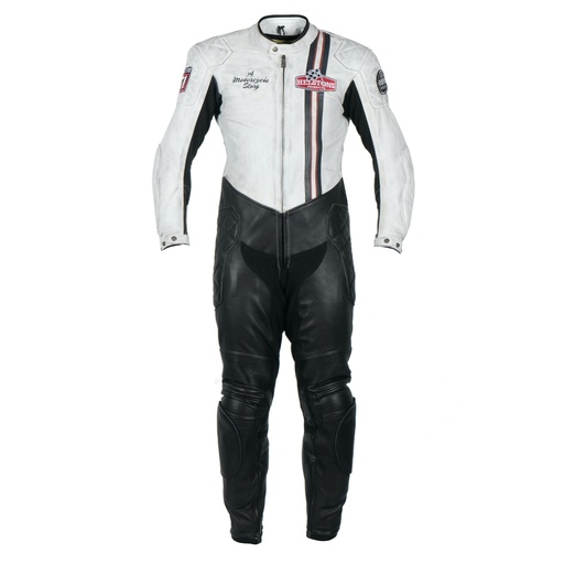 Helstons STIRLING SUIT Leather Plain black-white