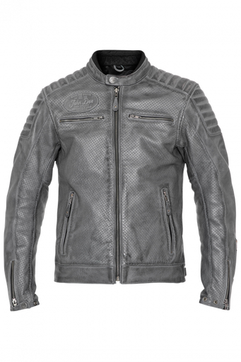 John Doe Leather Jacket Storm Grey