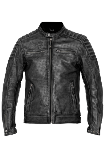 John Doe Leather Jacket Storm Black