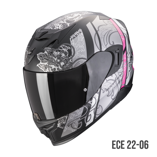 Scorpion Exo-520 Evo Air Fasta Matt Black-Silver-Pink