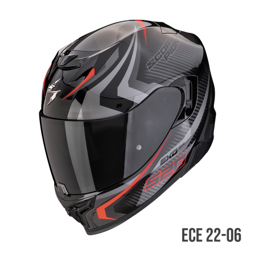 Scorpion Exo-520 Evo Air Terra Black-Silver-Red