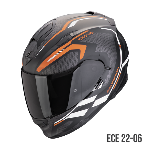 Scorpion Exo-491 Kripta Matt Black-Orange-White