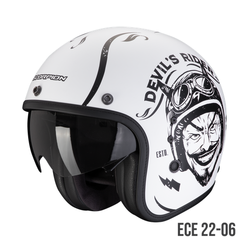 Scorpion BELFAST EVO ROMEO Matt White-Black