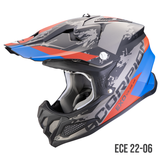 Scorpion VX 22 AIR CX Matt Black-Blue-Red