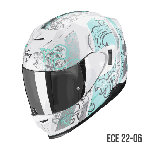 Scorpion Exo-520 Evo Air Fasta White-Light Blue