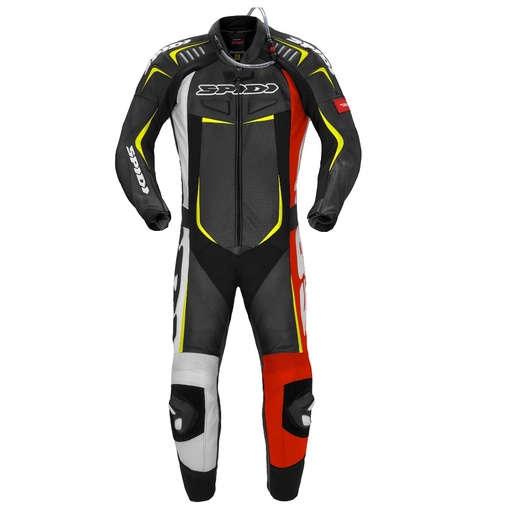 Spidi Track Wind Pro Suit Red/Yellow Fluorescent