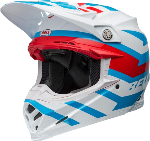 Bell Moto-9S Flex Banshee Gloss White Red