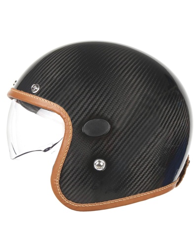 Helstons NAKED HELMET Carbon EN-2206 BLACK CARBON SHINY (H5